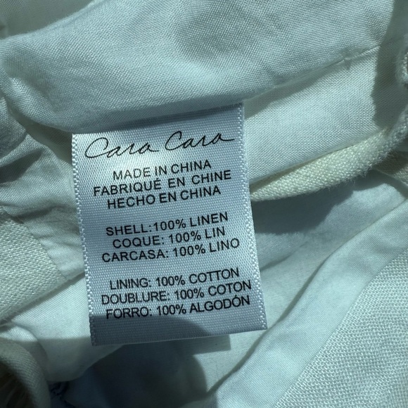 Cara Cara Cream Ruched Tie Front Crop Top - Picture 7 of 8